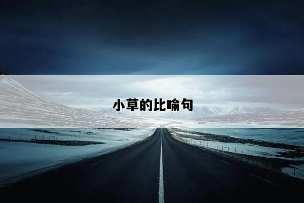 小草的比喻句
