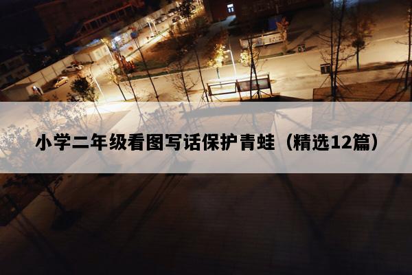 小学二年级看图写话保护青蛙（精选12篇）