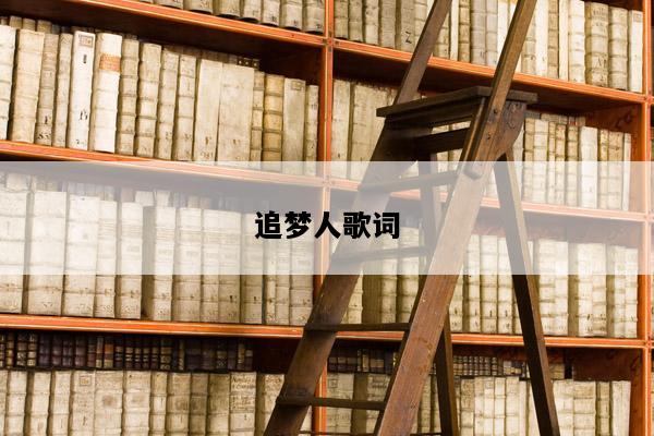 追梦人歌词