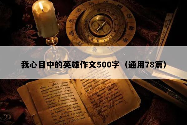 我心目中的英雄作文500字（通用78篇）
