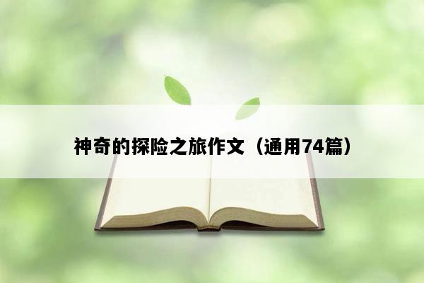 神奇的探险之旅作文（通用74篇）