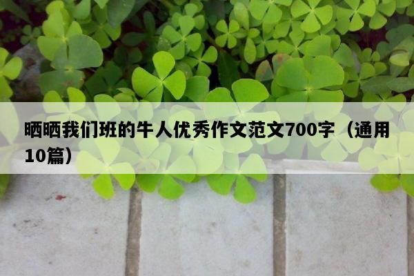 晒晒我们班的牛人优秀作文范文700字（通用10篇）