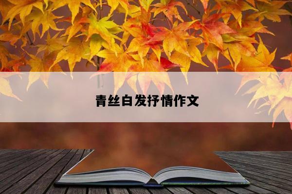 青丝白发抒情作文